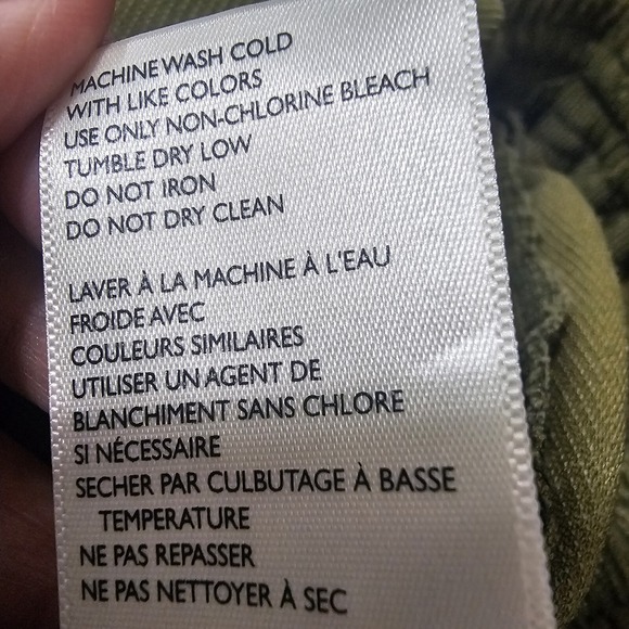 Urban Renewal Pants Size S Green Corduroy Sweatpants Elastic Drawstring Waist - Picture 12 of 12